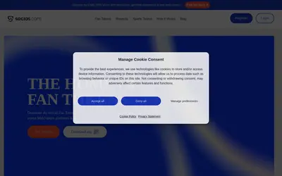 Website screenshot of Aston Martin Cognizant Fan Token (2026-04-25)