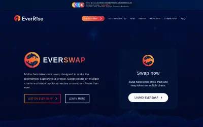 Website screenshot of EverSwap (2026-06-24)
