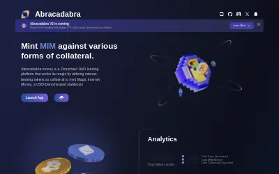 Website screenshot of Magic Internet Money (2026-05-23)