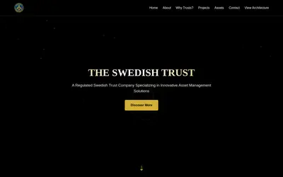 Website screenshot of Sweden Coin (2026-05-20)
