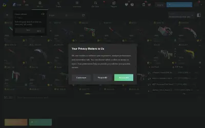 Website screenshot of DMarket (2026-05-23)