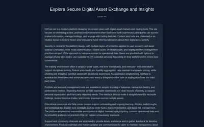 Website screenshot of CxCoin (2026-04-24)