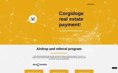 Website screenshot of Corgidoge (2026-05-22)