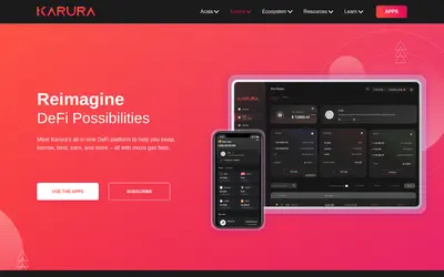 Website screenshot of Karura (2026-04-26)