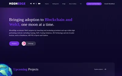 Website screenshot of MoonEdge (2026-05-22)