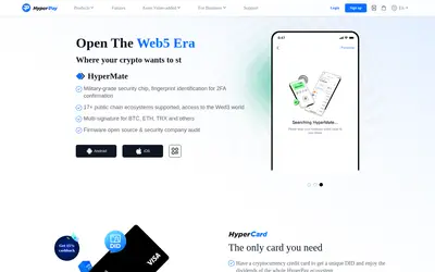 Website screenshot of Hyper Pay (2026-04-25)