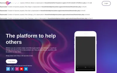 Website screenshot of Story (2026-05-20)