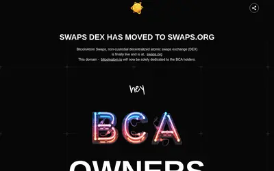 Website screenshot of Bitcoin Atom (2026-05-20)