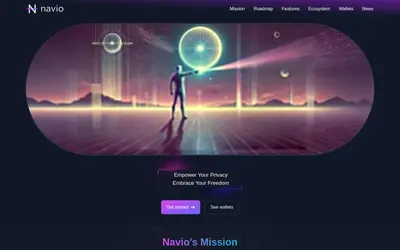 Website screenshot of NavCoin (2026-05-21)