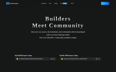 Website screenshot of Kommunitas (2026-05-20)