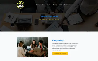 Website screenshot of Ads Social (2026-05-22)