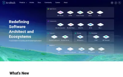 Website screenshot of Arcblock (2026-05-23)