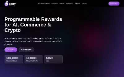 Website screenshot of Rewards Bunny (2026-05-30)