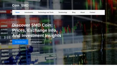 Website screenshot of SMD Coin (2026-04-25)