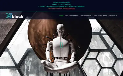Website screenshot of XTblock (2026-05-22)