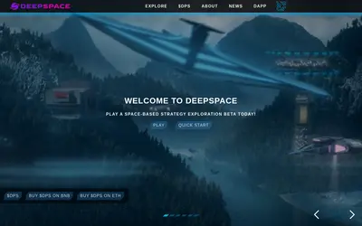 Website screenshot of DEEPSPACE (2026-05-20)