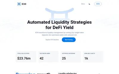 Website screenshot of ICHI (2026-06-24)