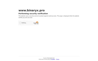 Website screenshot of BinaryX (2026-05-22)