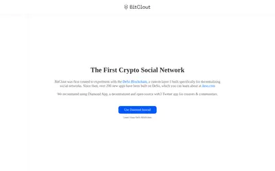 Website screenshot of Decentralized Social (2026-05-19)