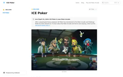 Website screenshot of Decentral Games ICE (2026-05-21)