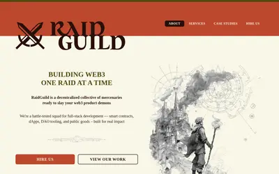 Website screenshot of Raid (2026-05-22)