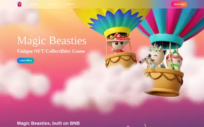 Website screenshot of Magic Beasties (2026-05-21)