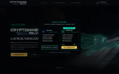 Website screenshot of CryptoMines Eternal (2026-05-24)
