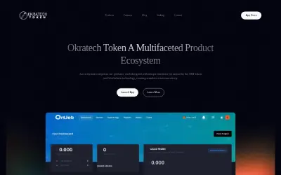 Website screenshot of Okratech (2026-05-24)