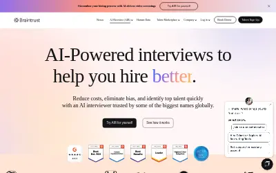 Website screenshot of Braintrust (2026-05-30)