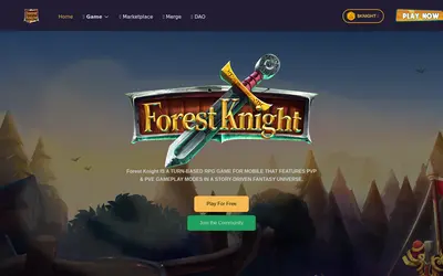 Website screenshot of Forest Knight (2026-05-22)