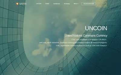 Website screenshot of UNCoin (2026-05-21)