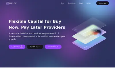 Website screenshot of BNPL Pay (2026-05-22)