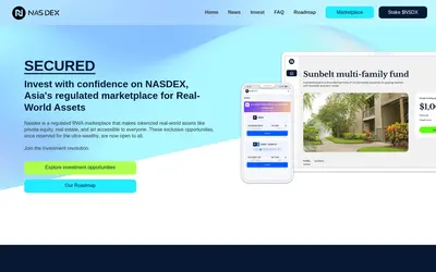 Website screenshot of NASDEX (2026-05-20)