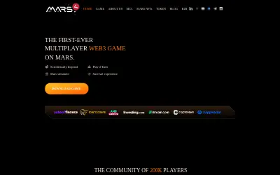 Website screenshot of MARS4 (2026-05-24)