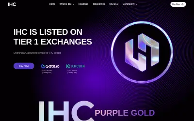 Website screenshot of Inflation Hedging Coin (2026-05-24)