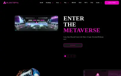 Website screenshot of Bloktopia (2026-05-24)