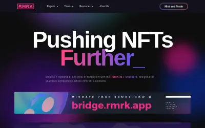 Website screenshot of RMRK (2026-05-24)