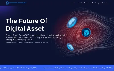 Website screenshot of Degree Crypto (2026-05-24)