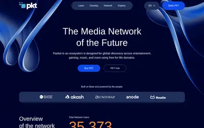 Website screenshot of Wrapped PKT (2026-05-21)