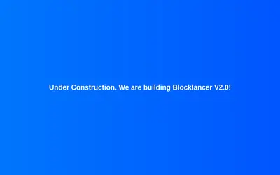 Website screenshot of Blocklancer (2026-04-26)