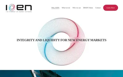 Website screenshot of Internet of Energy Network (2026-05-21)