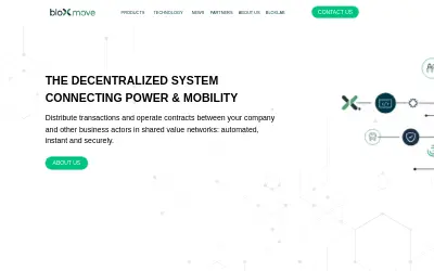 Website screenshot of bloXmove Token (2026-05-30)