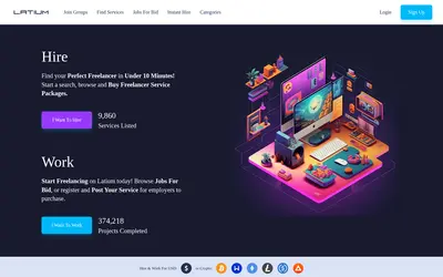 Website screenshot of LatiumX (2026-04-25)