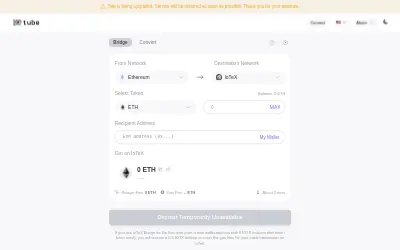 Website screenshot of Matic DAI Stablecoin (2026-05-24)