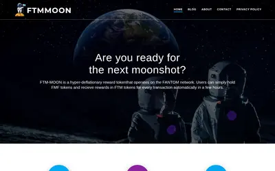 Website screenshot of Fantom-moon.finance (2026-05-20)