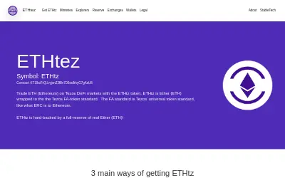 Website screenshot of ETHtez (2026-05-30)
