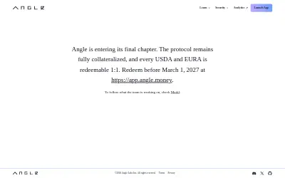 Website screenshot of agEUR (2026-05-24)
