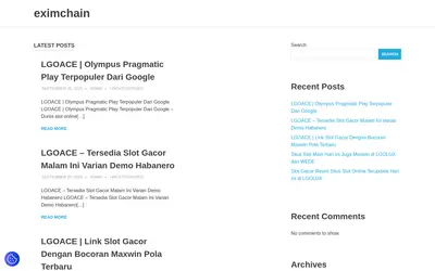 Website screenshot of Eximchain (2026-04-26)