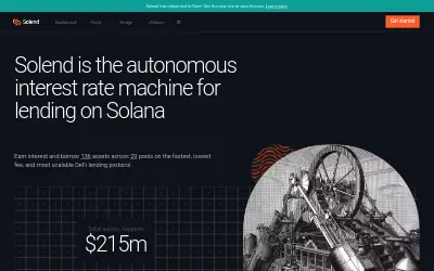Website screenshot of Solend (2026-05-30)