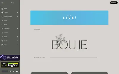 Website screenshot of Bouje Token (2026-05-20)